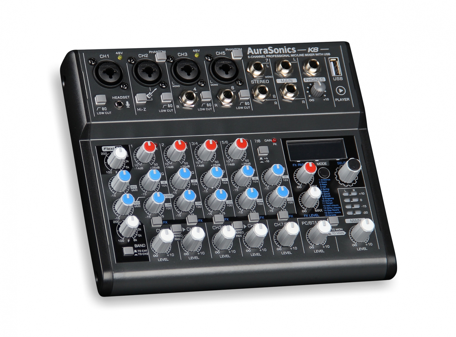 AuraSonics K8 компактный микшерный пульт в Волжске