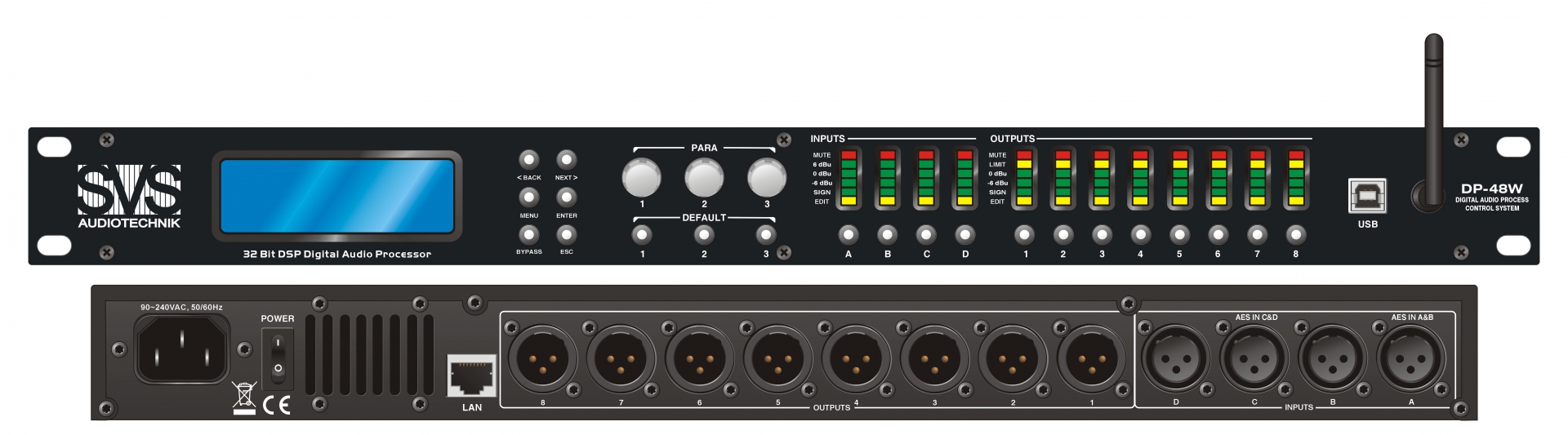 SVS Audiotechnik DP-48W Цифровой процессор: 4 входа 8 выходов в Волжске