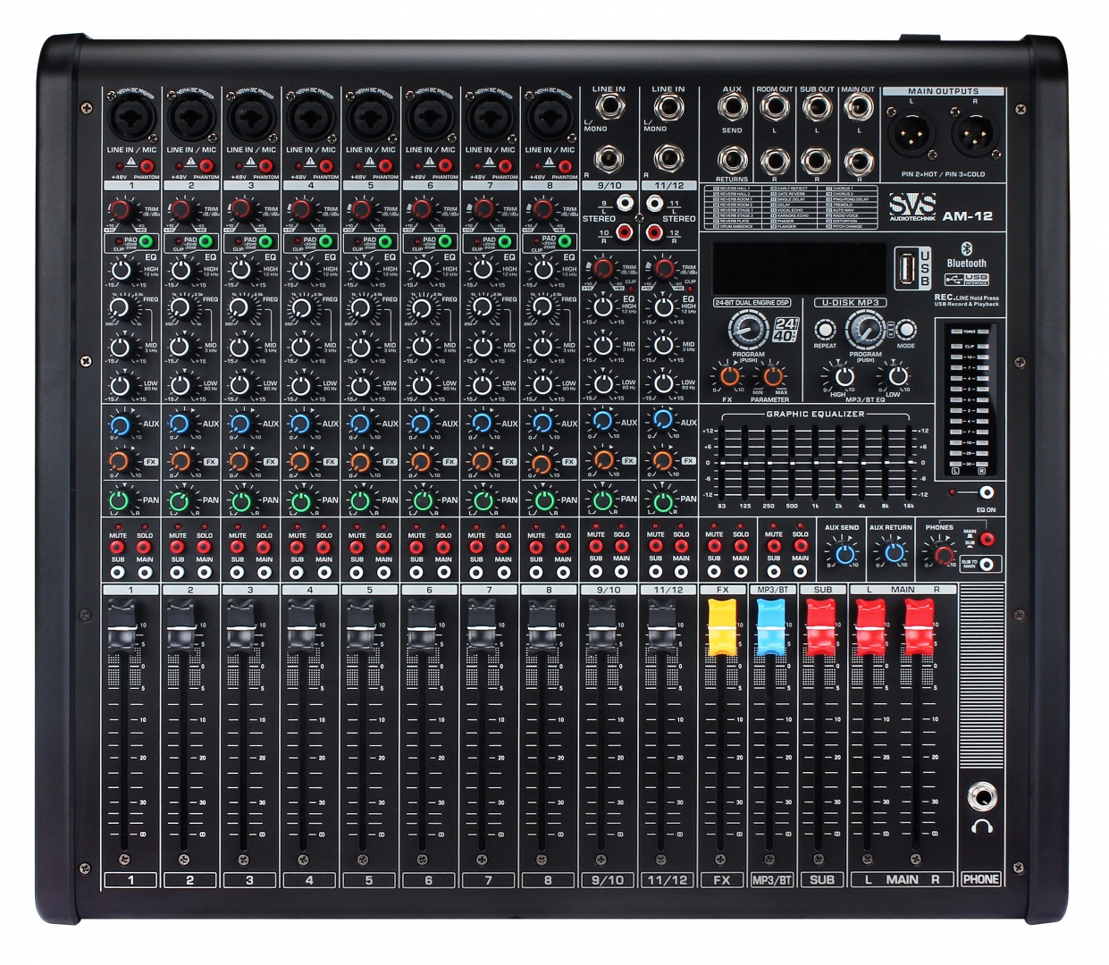 SVS Audiotechnik mixers AM-12 Микшерный пульт аналоговый, 12-канальный в Волжске