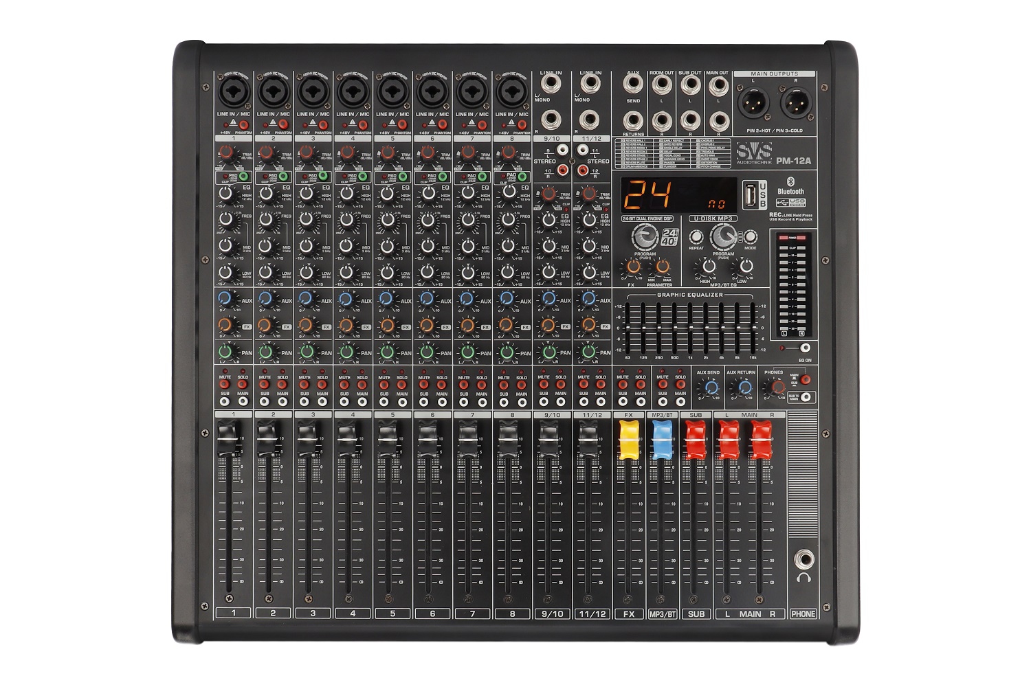 SVS Audiotechnik mixers PM-12A Активный аналоговый микшерный пульт, 12-канальный в Волжске